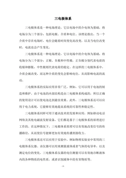 三电极体系