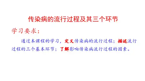 56预防医学传染病的流行过程及其三个环节