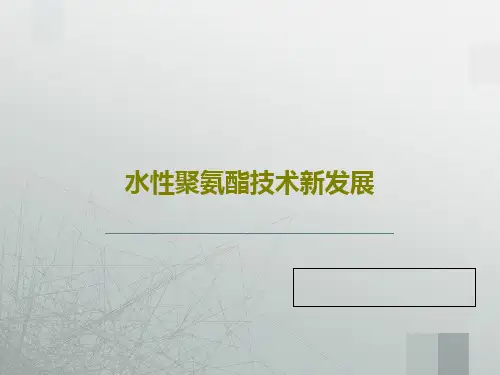 水性聚氨酯技术新发展28页PPT