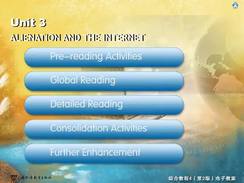 新世纪英语专业本科生综合教程unit3 教师上课用 课文详解 词汇解释