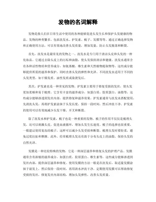 发物的名词解释