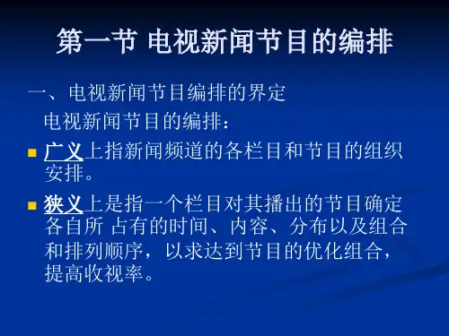 新闻广播业务第十一章