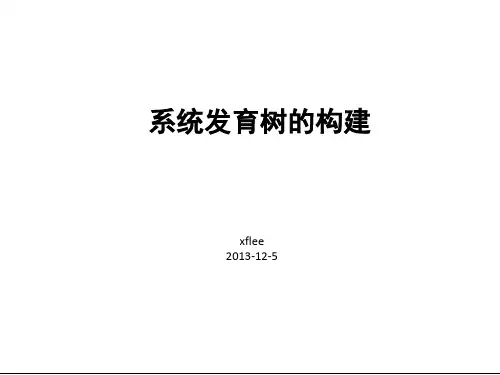 系统发育树的构建
