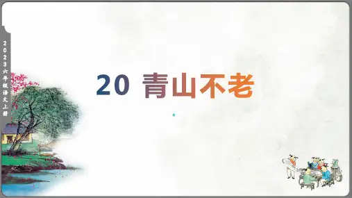 青山不老课件(共53张PPT)