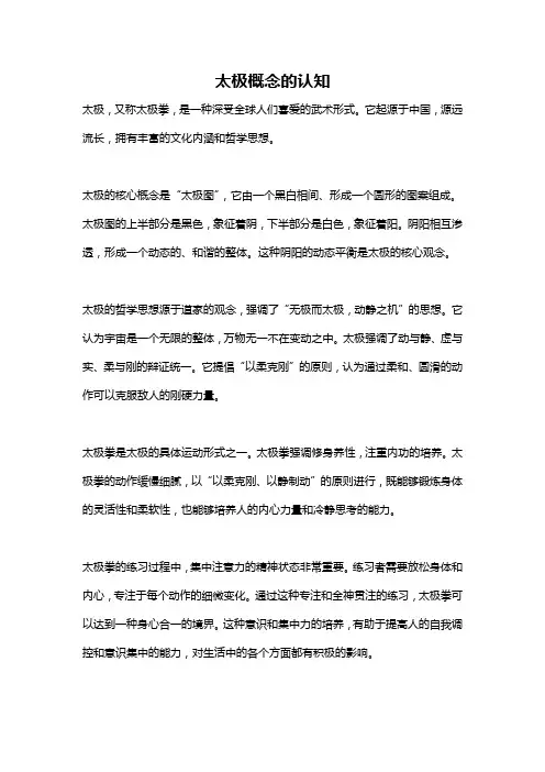 太极概念的认知