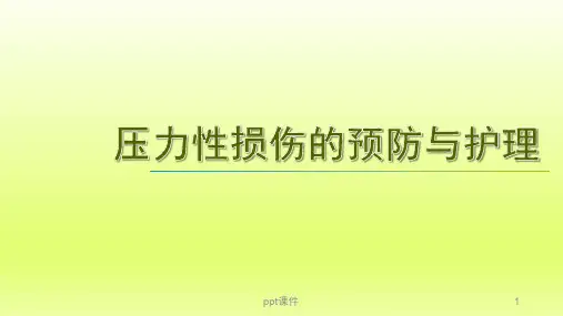 压力性损伤的预防与护理  ppt课件