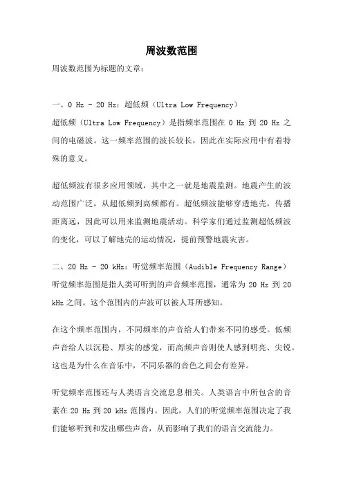 周波数范围