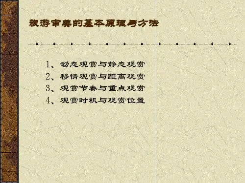 旅游审美的基本原理与方法(精品)