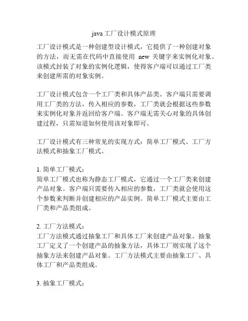 java工厂设计模式原理