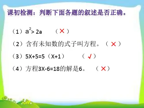 简易方程整理与复习