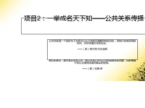 公共关系传播(PPT 48张)