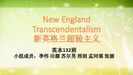 美国超验主义分析