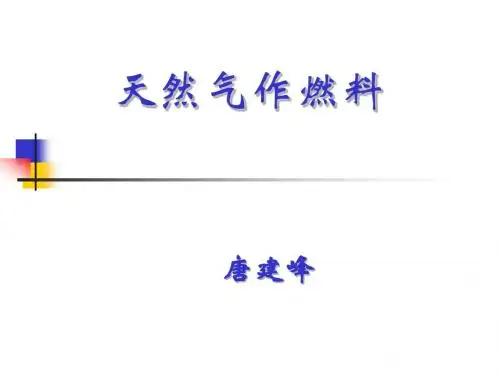 18、天然气作燃料