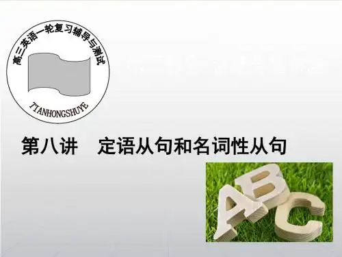 定语从句和名词性从句课件