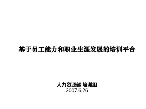 员工能力和职业生涯发展的培训课件(PPT-36张)全篇