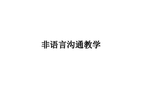 非语言沟通ppt课件