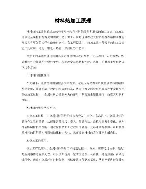 材料热加工原理