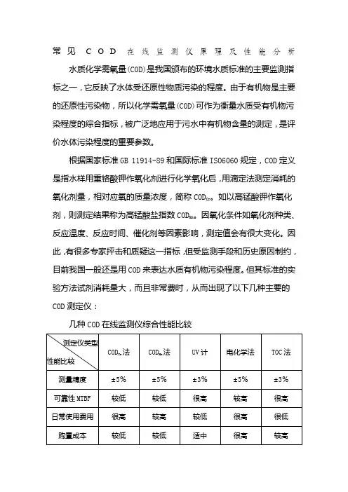 COD在线监测仪(高温燃烧法)