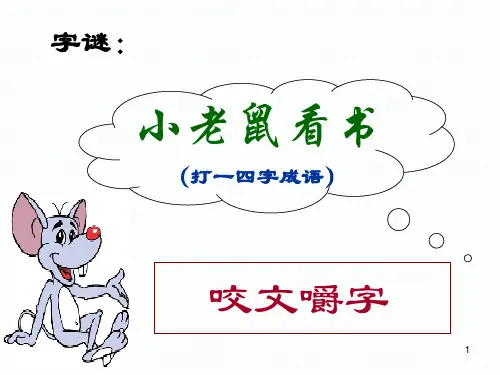 《咬文嚼字》ppt课件