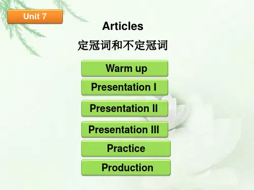 小学英语语法课件-冠词 (共33张PPT) 全国通用