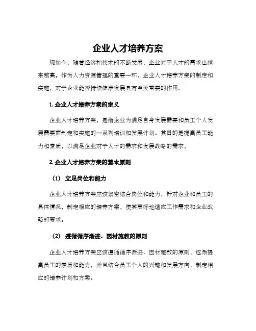企业人才培养方案