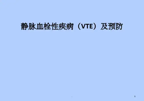 骨科VTE预防宣教PPT课件
