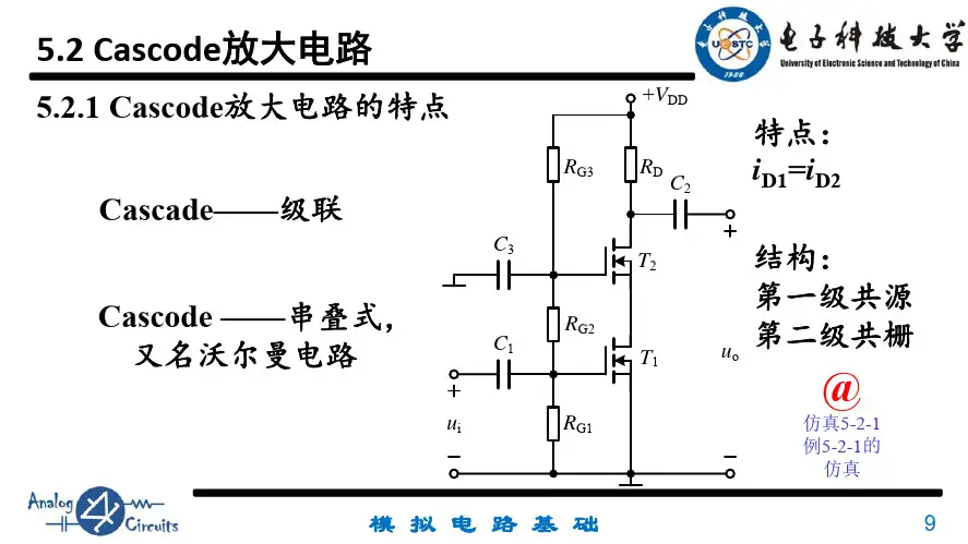 5.2 Cascode放大电路