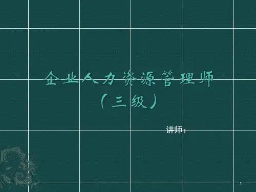 人力资源管理制度规划ppt课件