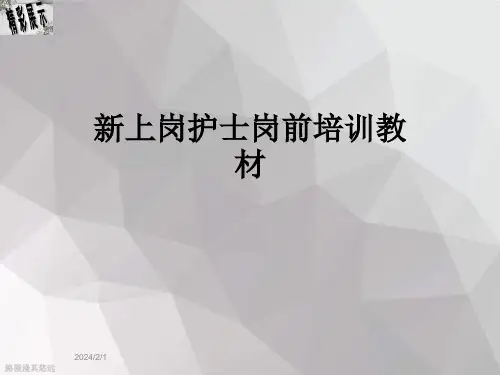 新上岗护士岗前培训教材