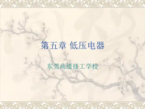 电工培训---第五章 低压电器