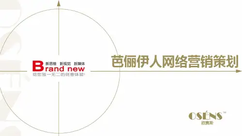 欧赛斯芭俪伊人美容连锁网络推广数字营销计划案例模板