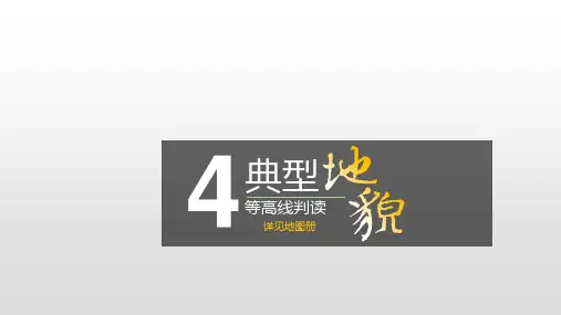 几种典型地貌-(等高线)
