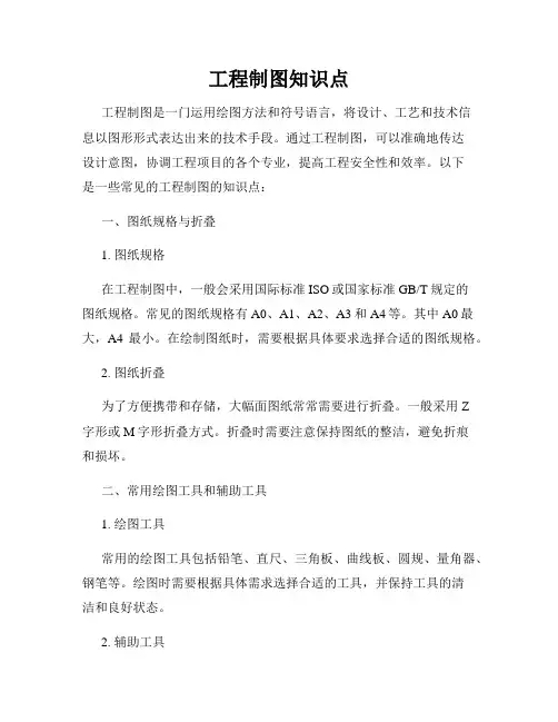 工程制图知识点