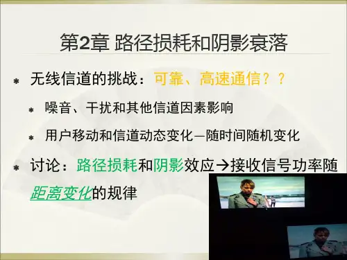 路径损耗和阴影衰落