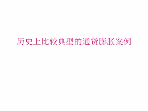 历史上比较典型的通货膨胀案例