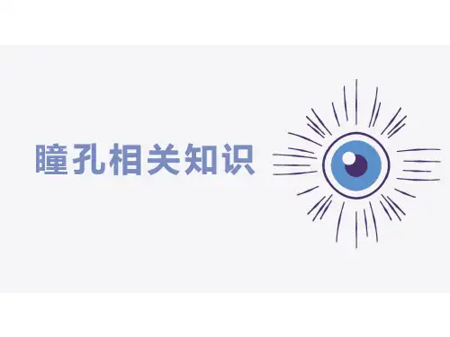 瞳孔相关知识
