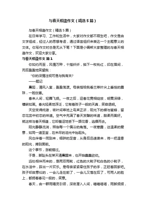 与春天相逢作文（精选5篇）