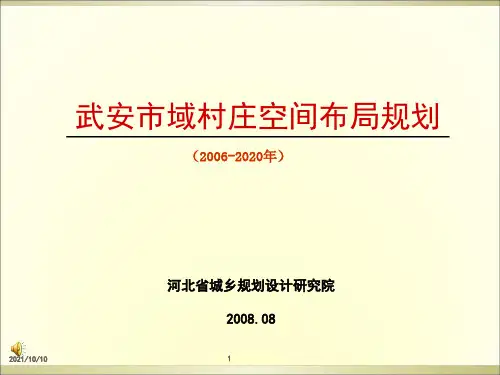 武安村庄空间布局规划