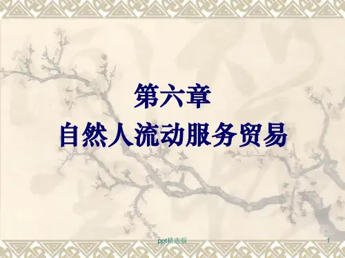 《国际服务贸易》第六章 自然人流动服务贸易ppt课件