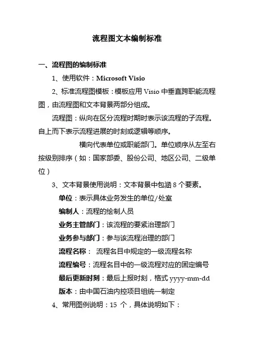 流程图文本编制标准