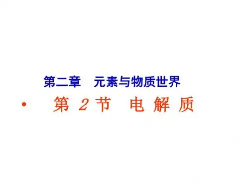 《电解质》课件