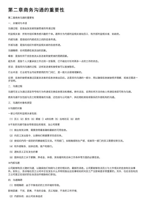 第二章商务沟通的重要性