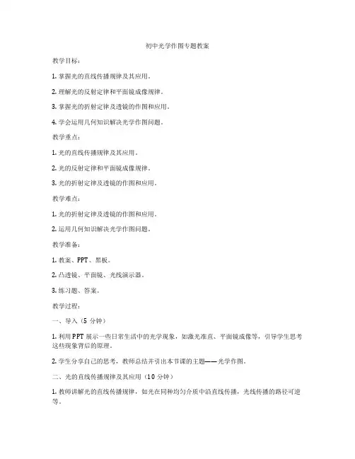 初中光学作图专题教案