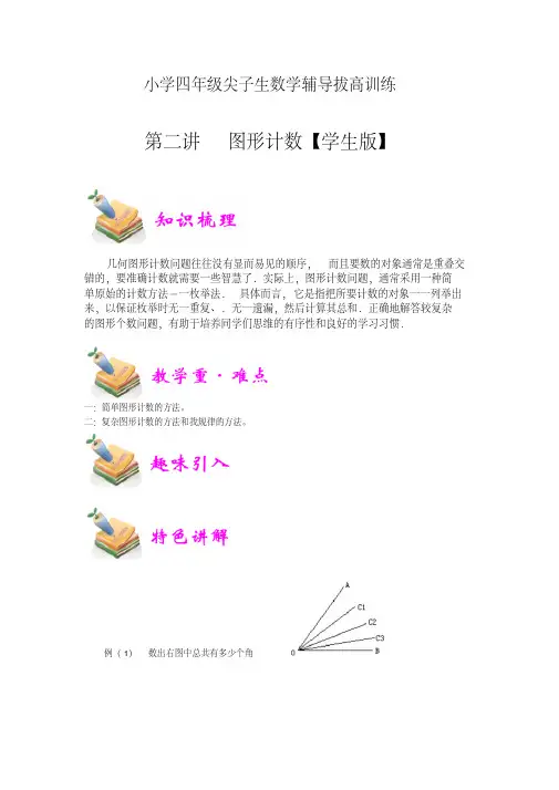 小学四年级尖子生数学辅导拔高训练——图形计数【学生版】