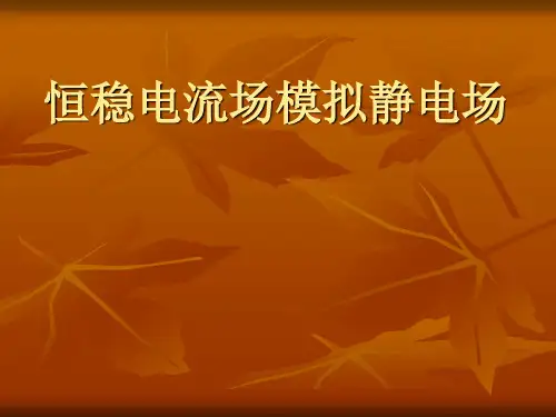 恒稳电流场模拟静