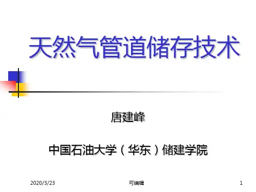 天然气管道储存PPT课件
