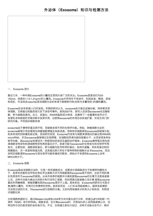 外泌体（Exosome）知识与检测方法