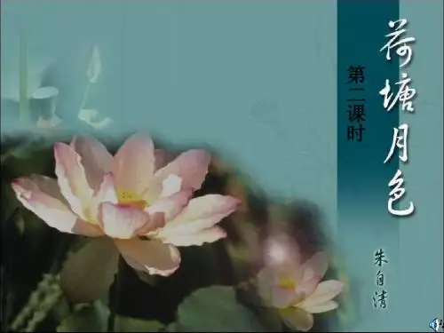 《荷塘月色》第二课时