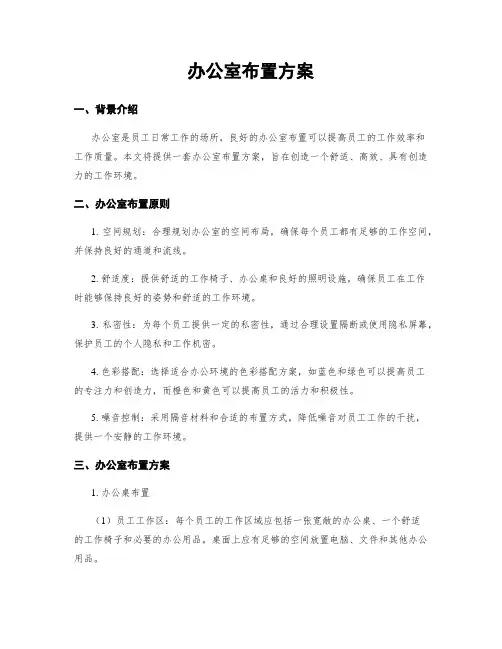 办公室布置方案