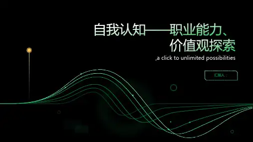 自我认知——职业能力、价值观探索
